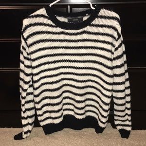 Black and White Striped Sweater